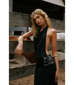 Ance Gria Adele Maxi Gown Black Size AU 8 for rent on The Volte - image 7