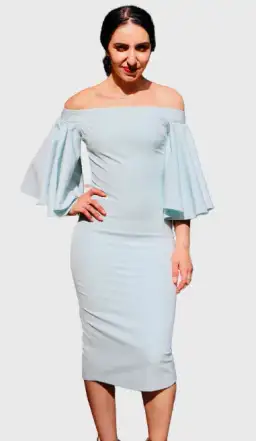 Mossman Flare Off the Shoulder Dress Mint Size 6 for rent on The Volte - image 1