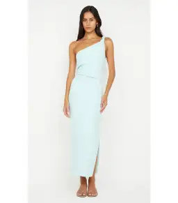 Bec & Bridge Ariven Asym Midi Dress Arctic Blue Size AU 14