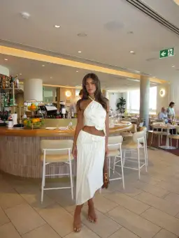 Koster Kulture Fleur Top & Skirt Set White Size XS/Au 6 