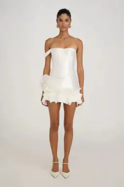 Eliya the Label Jenaya Top & Kerrie Skirt Set White Size 8 