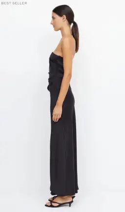 Dreamer Strapless Black Maxi dress size 10 for rent on The Volte - image 3