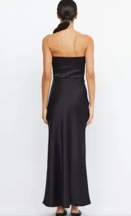 Dreamer Strapless Black Maxi dress size 10 for rent on The Volte - image 1