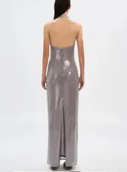 Alusia Sequin Dress in Pewter Size Medium for rent on The Volte - image 4