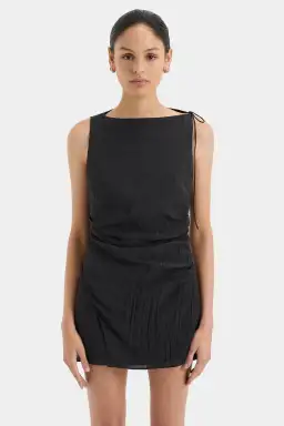 Sir The Label Ligera Mini Dress Black Size 8 for rent on The Volte - image 4