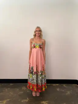 Alemais Contessa Midi Sundress Pink Size 6 for rent on The Volte - image 1