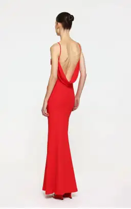 Effie Kats Havilland Gown  Cherry Red Size XS/Au 6 for rent on The Volte - image 2