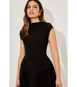 Odd Muse The Ultimate Muse Cap Sleeve Mini Dress Black Size S / AU 8 for rent on The Volte - image 3