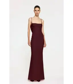Effie Kats Havilland Maxi Gown in Wine Size AU 8 for rent on The Volte - image 1
