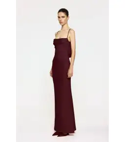 Effie Kats Havilland Maxi Gown in Wine Size AU 8 for rent on The Volte - image 3