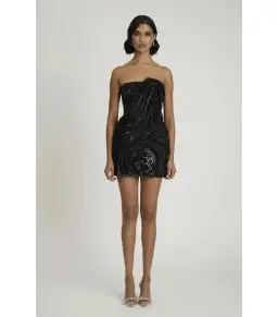 Eliya The Label Naya mini Dress Black Size XS / AU 6 for rent on The Volte - image 1