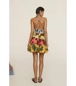 Alemais Poppy Spliced Mini Dress Multi Size AU 6 for rent on The Volte - image 3