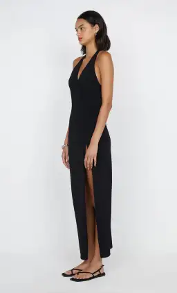 Bec & Bridge Irie Halter Midi  Dress Black  Size 12  for rent on The Volte - image 2