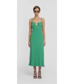 Viktoria & Woods Speakeasy Midi Dress in Galactic Green Size 2 / AU 10