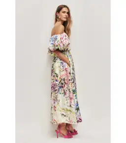 Aje Adina Floral Midi Dress Lavandula Size AU 14 for rent on The Volte - image 3