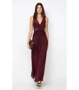 Bec & Bridge Jimena Maxi Dress Plum Size AU 8