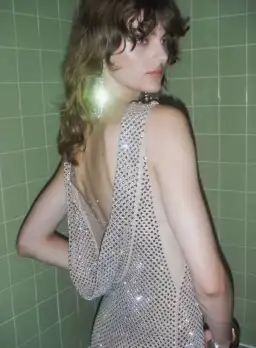 Self Portrait Maxi Dress Rhinestone Gown UK10 Fits AU8-12  for rent on The Volte - image 6