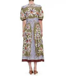 Alemais Daisy Linen Midi Dress Multi Size AU 12 for rent on The Volte - image 2