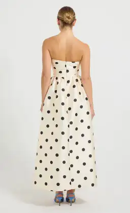 Pasduchas Dottie Strapless Midi Dress size 14 for rent on The Volte - image 2