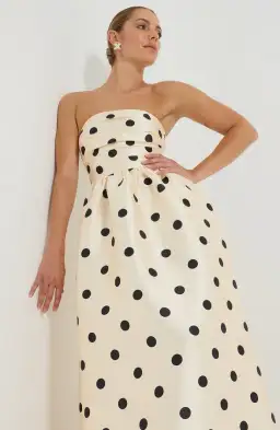 Pasduchas Dottie Strapless Midi Dress size 14 for rent on The Volte - image 3