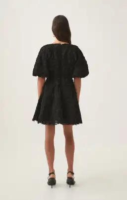 Aje Florential Mini Swing Dress Black Size 14 for rent on The Volte - image 3
