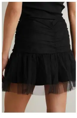 Molly Goddard Gathered Tulle Mini Skirt Size 8 for rent on The Volte - image 2