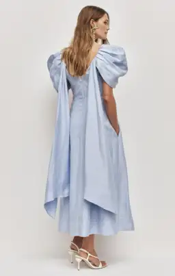 AJE Bisou Midi Dress Pale Blue Size 12 for rent on The Volte - image 2