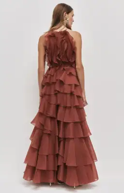 AJE Cleo Gown Rust Size 8 for rent on The Volte - image 2