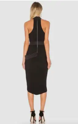 Zhivago Miracle Midi Dress  Black Size AU 12 for rent on The Volte - image 3