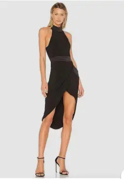 Zhivago Miracle Midi Dress  Black Size AU 12 for rent on The Volte - image 1