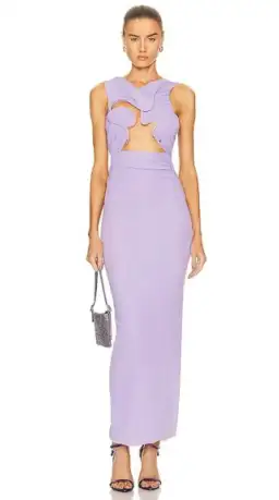 Christopher Esber Venus Tank Dress Lilac Size 10  for rent on The Volte - image 4