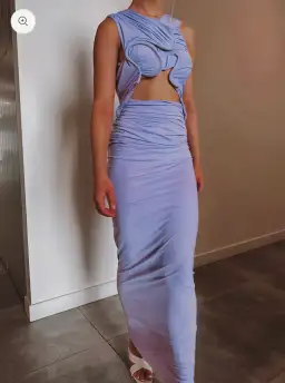 Christopher Esber Venus Tank Dress Lilac Size 10  for rent on The Volte - image 1