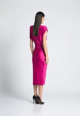 Zhivago Bondi Midi Dress Fuschia Size 12 for rent on The Volte - image 2
