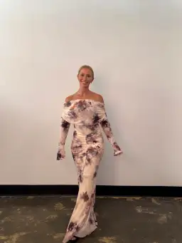 Elle Zeitoune Paige Watercolour Bloom Size 10 for rent on The Volte - image 1