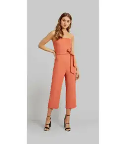 Kookai Oyster Jumpsuit Ochre Size 34 / AU 6