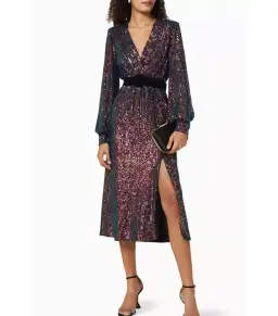 Rebecca Vallance Roxbury Midi Dress Sequin Size AU 14 for rent on The Volte - image 1