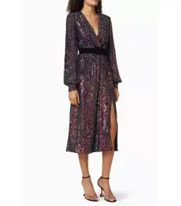 Rebecca Vallance Roxbury Midi Dress Sequin Size AU 14 for rent on The Volte - image 2