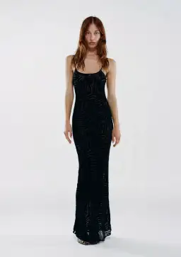Realisation Amber Zebra Maxi Dress Black Size Small / AU 8 for rent on The Volte - image 1