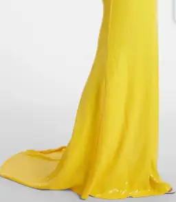 Alex Perry Strapless Sequined Corset Maxi Gown Yellow Size AU 6  for rent on The Volte - image 4