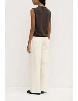 Assembly Label Lara Cashmere Knit Tank Ganache Marle Beige Size 8