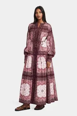 Hansen And Gretel Queenie Maxi Dress Barbera Tile Size 8 for rent on The Volte - image 3