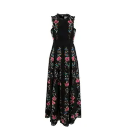 Zimmermann Laelia Cross Stitch Maxi Dress Black Size 0 / AU 8 for rent on The Volte - image 1