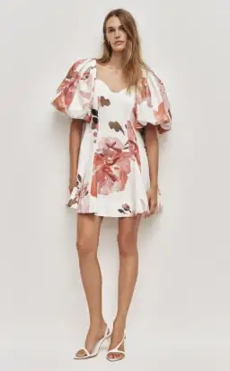 AJE Moderna Mini Dress Rosa Bold Ivory Size 8 for rent on The Volte - image 1