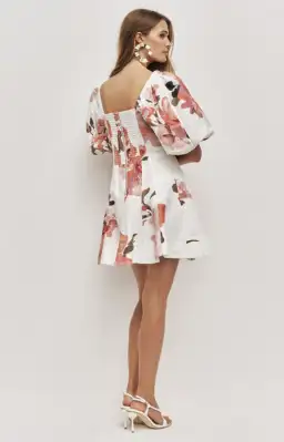 AJE Moderna Mini Dress Rosa bold ivory Size 12 for rent on The Volte - image 2