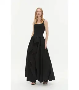 Aje Alani Maxi Gown in Black Size AU 8 for rent on The Volte - image 2