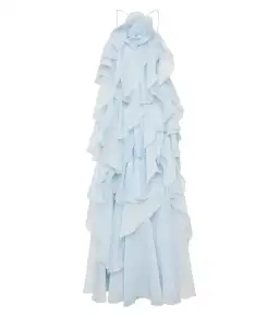 Aje Pandorea Layered Maxi Dress Silver Blue Size AU 10 for rent on The Volte - image 5