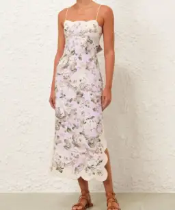Zimmermann Acacia Scallop Midi Dress OP/AU6 for rent on The Volte - image 1