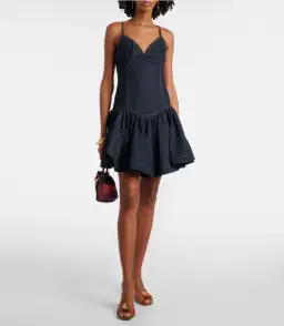 Zimmermann Crush denim minidress size 3/AU14 for rent on The Volte - image 1