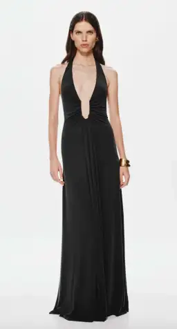 Misha JENNIFER CUPRO DRESS Black, size XS for rent on The Volte - image 1
