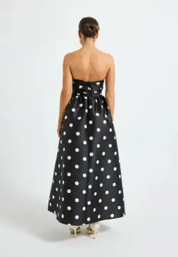 Pasduchas Dottie Strapless Midi Black/Cream Size 6 for rent on The Volte - image 2
